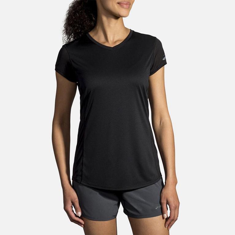 Brooks Women's Stealth Short Sleeve Running Shirt - Grey (VRLK23576)